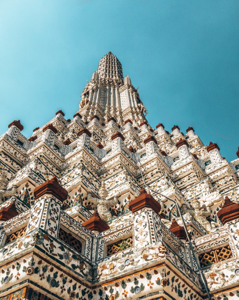 Wat Arun's main stupa in Bangkok - Best thing to do for first time visitors - Wediditourway.com