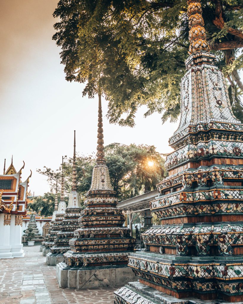 Wat Pho's stupas - Best thing to do for first time Bangkok visitors - Wediditourway.com