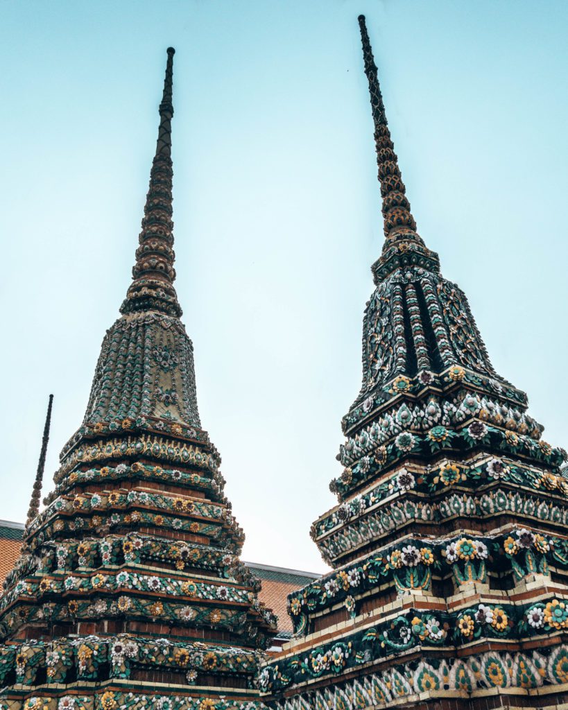 Wat Pho's stupas - Best thing to do for first time Thailand visitors - Wediditourway.com