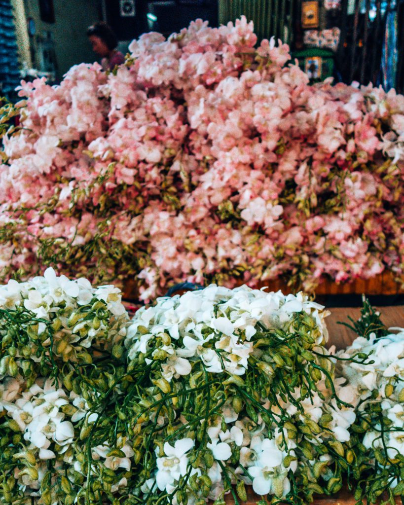 flowers at the Pak Khlong Talat Flower Market, Bangkok, Thailand - Wediditourway.com