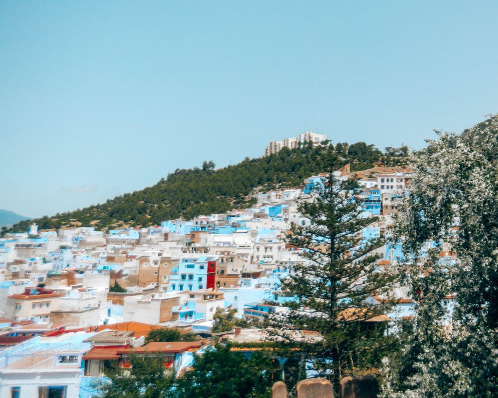 The view from the cassbah in Chefchaouen. 2 weeks in Morocco