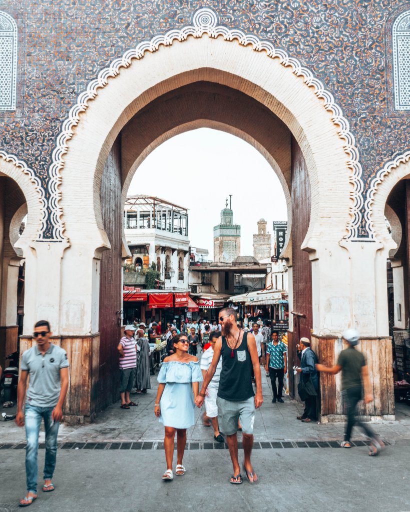 The entrance to the city of Fes, one of the best cities in Morocco