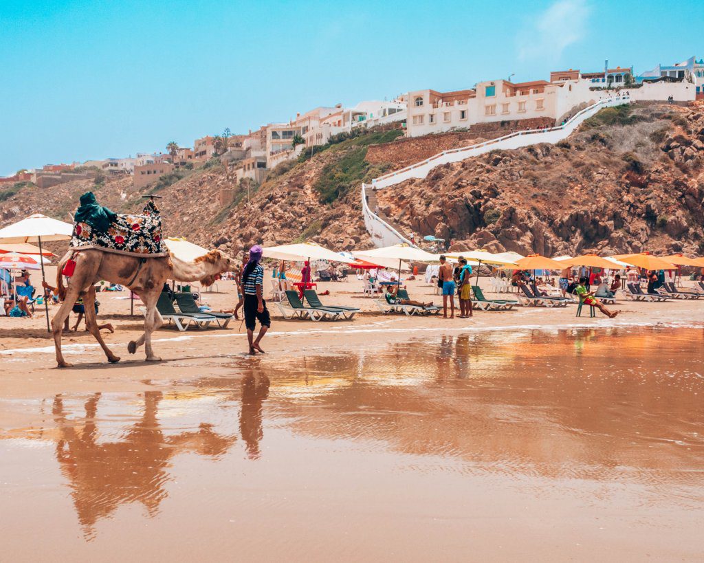 Miraleft beach in Morocco. One of the best beach cities in Morocco
