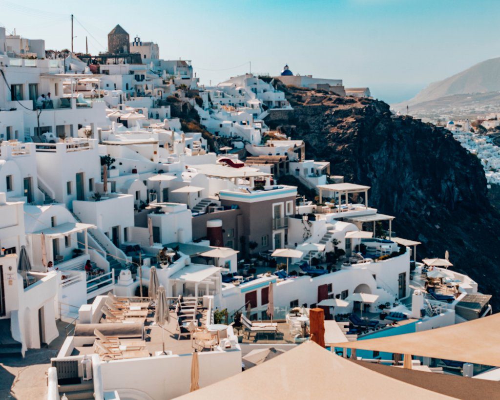 Firostefani is a great place to stay to discover Santorini on a budget