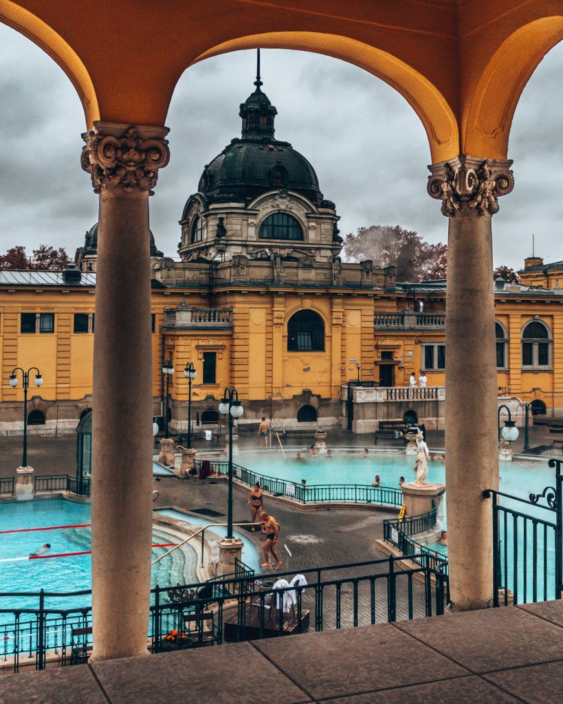 Széchenyi thermal baths inside pools Budapest Hungary wediditourway.com