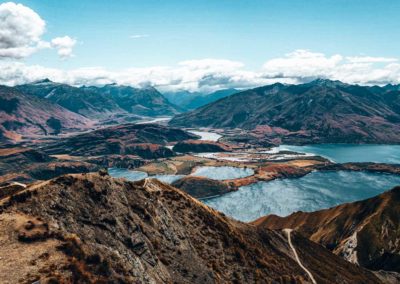 The view from the top of Roy's Peak in Wanaka, New Zealand