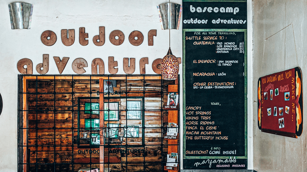 Basecamp outdoor adventures via via hotel Copan Honduras. Things to do in Copan