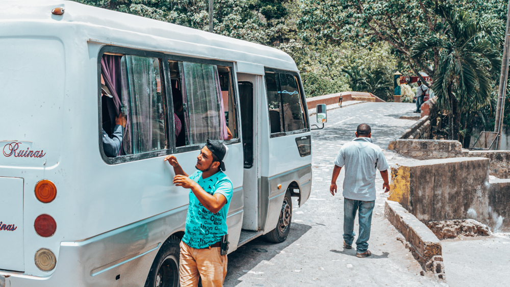 Local bus that runs from San Pedro Sula to Copan daily