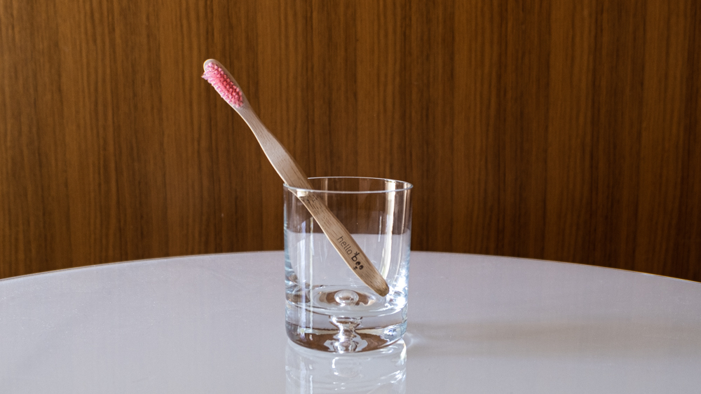 Bamboo toothbrush to go plastic-free