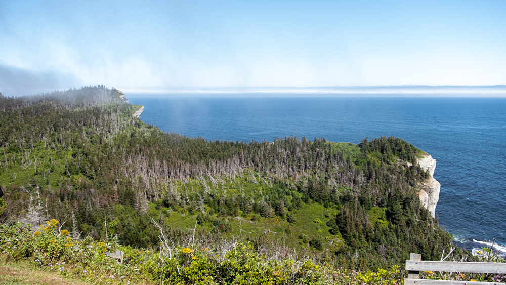 The view from Land's End in Forillon Park in Gaspesie. One of the best parks from Park Canada in Quebec