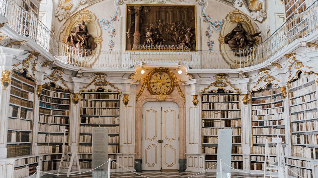 The beautiful Abbey library, in Admont, a beautiful small town in Austria. Picture by World of Lina