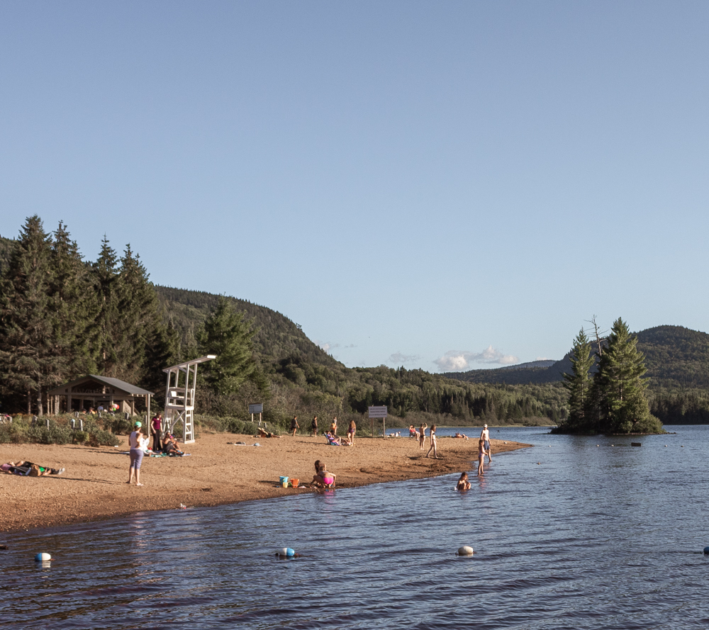 Mont Tremblant beach, part of the best national parks near Montreal