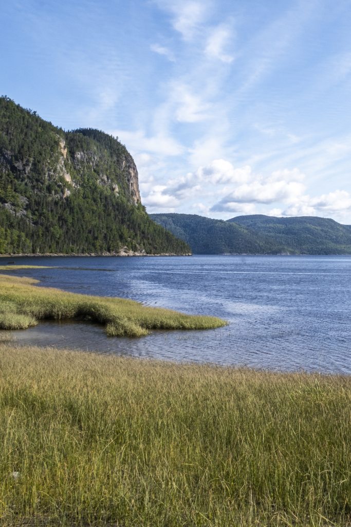 View of the fjord Saguenay. One of the best things to do in the Saguenay Lac-st-jean area, at the national park of the saguenay fjord