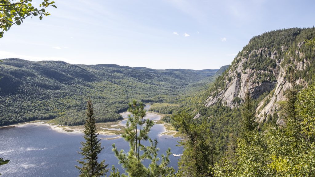 View of the fjord Saguenay. One of the best things to do in the Saguenay Lac-st-jean area, at the national park of the saguenay fjord