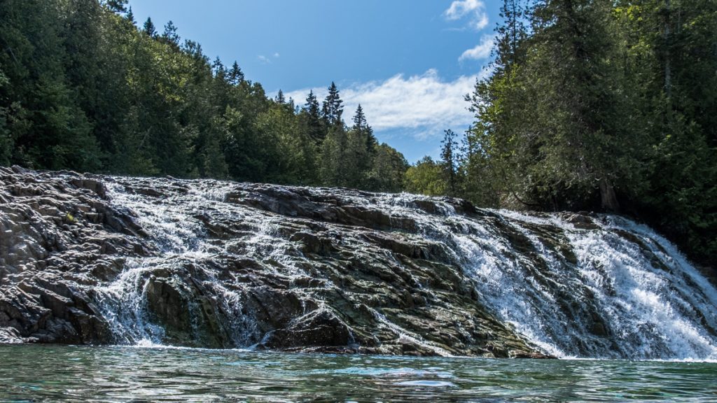 Waterfalls in Rivière des émeraudes
