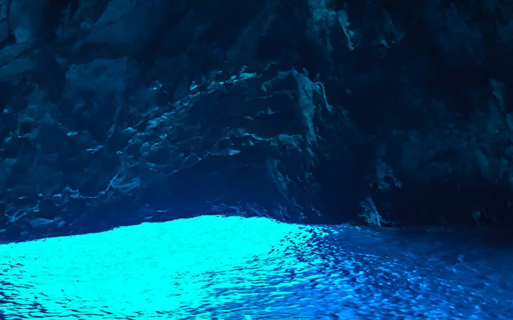 the Blue Cave in Biševo, a hidden gem in Croatia. A must-see small Croatian town