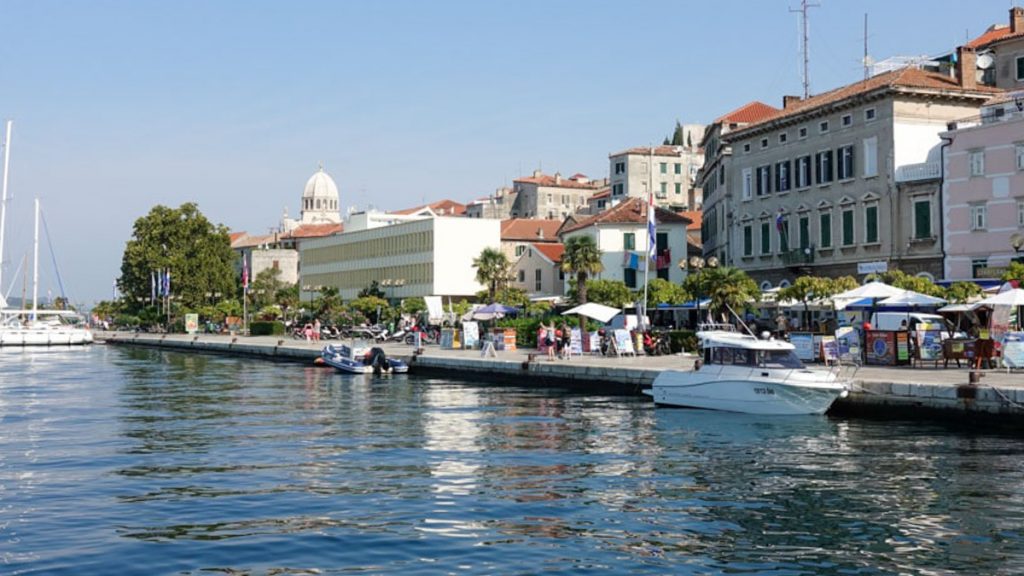 The Sibenik Waterfront, a beautiful coastal town in Croatia