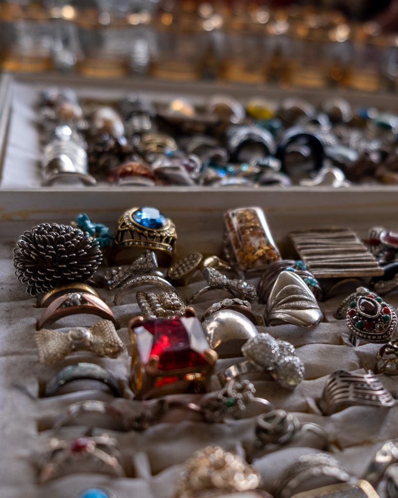 Jewelry sold at Yerevan's open-air market, Vernissage