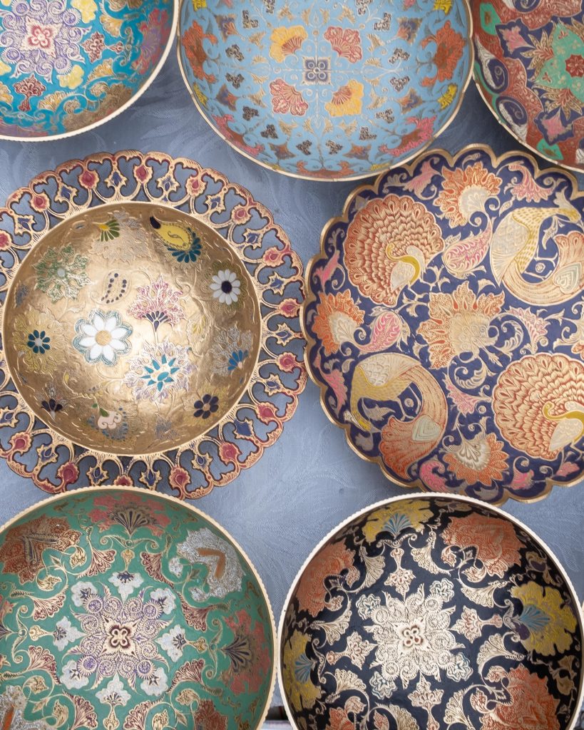Dishes sold at Yerevan's open-air market, Vernissage