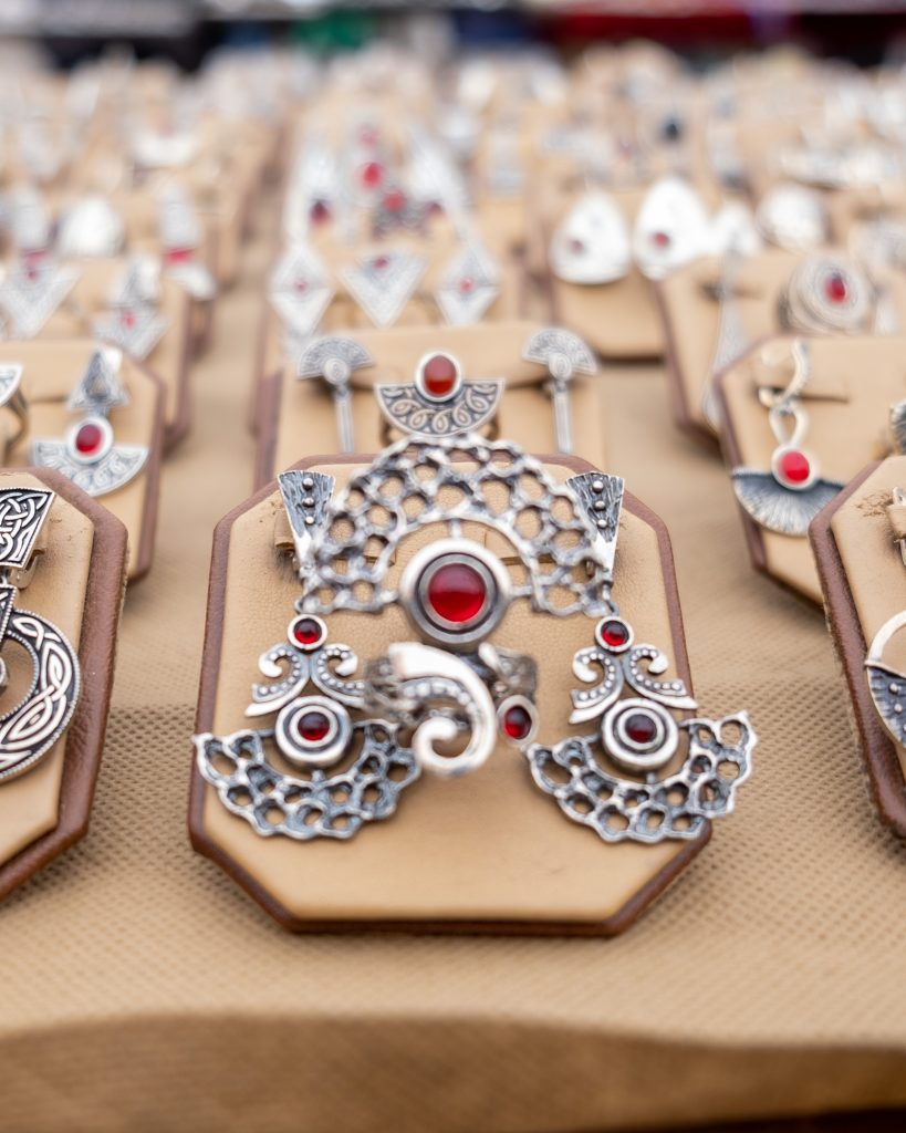 Jewelry sold at Yerevan's open-air market, Vernissage