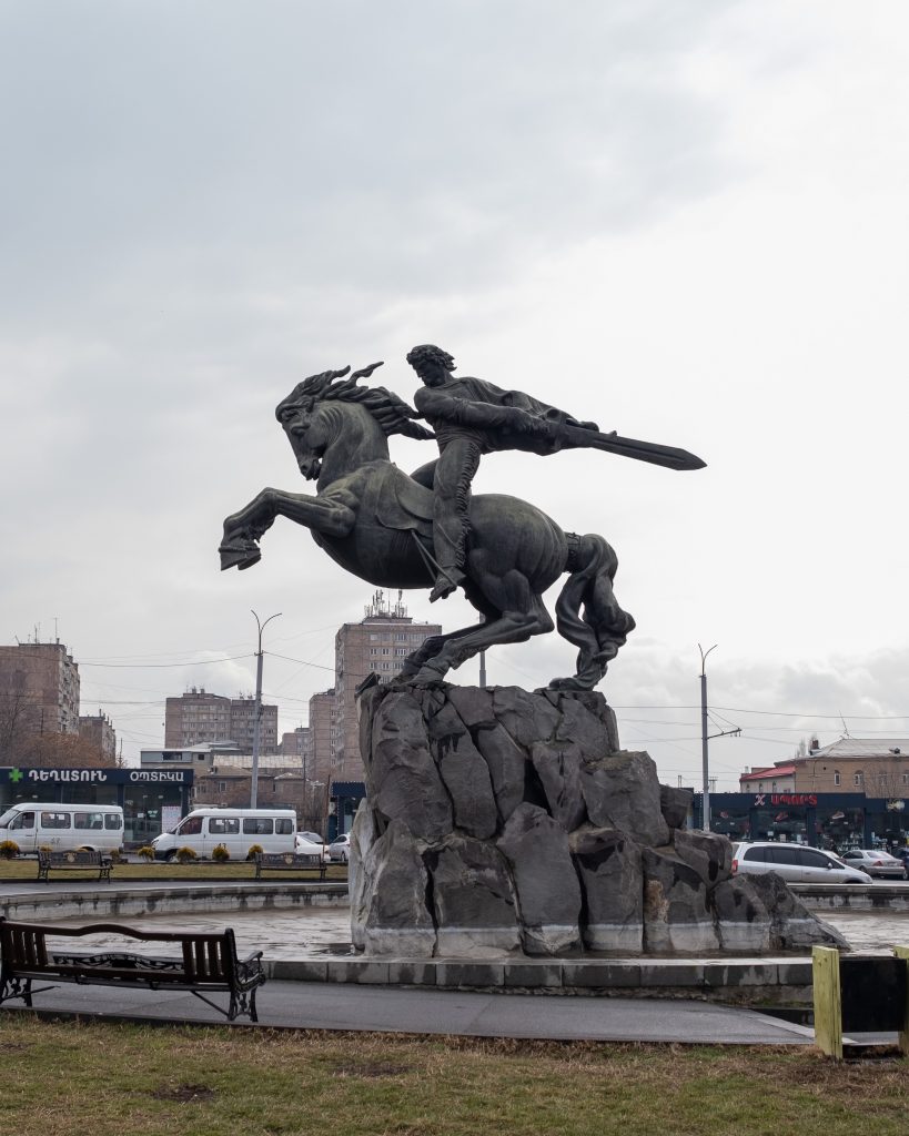 Sasuntsi David statue in Yerevan