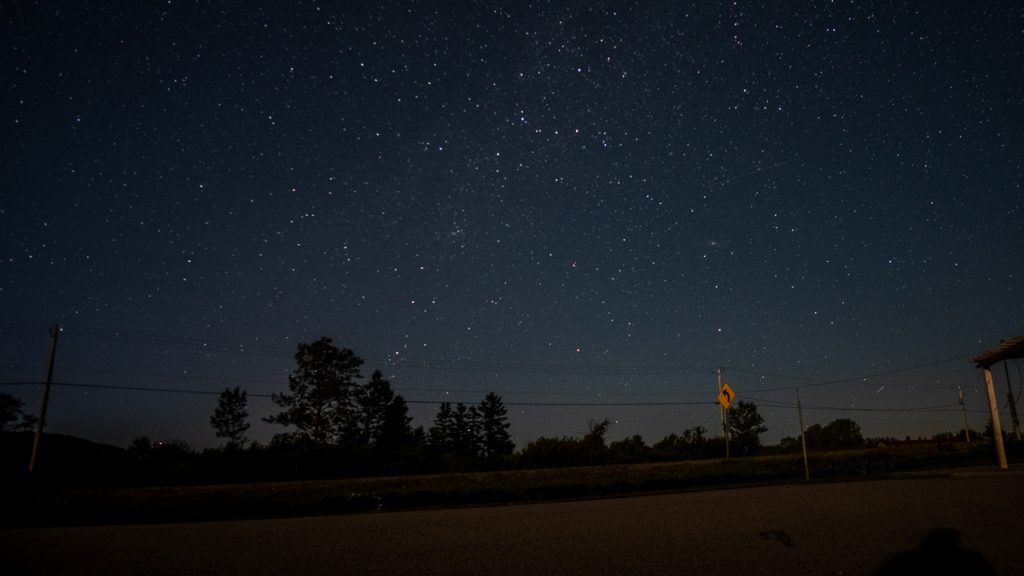 A starry night in the Mont-Mégantic region of the Eastern Townships