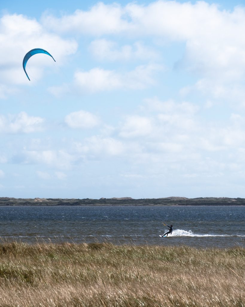 Kite surfing in the Iles de la Madeleine