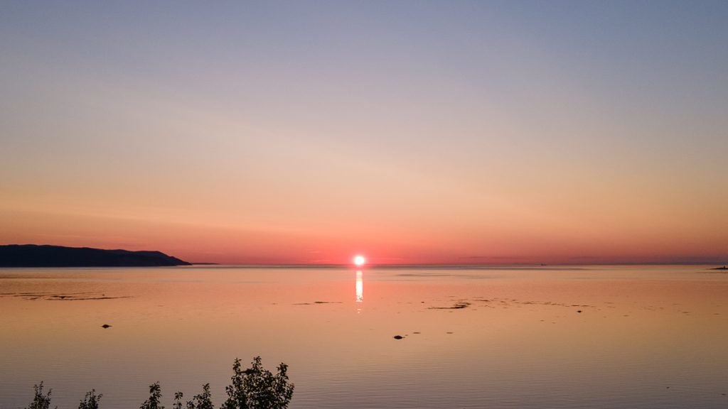 Sunrise in Tadoussac, on Quebec's Côte Nord