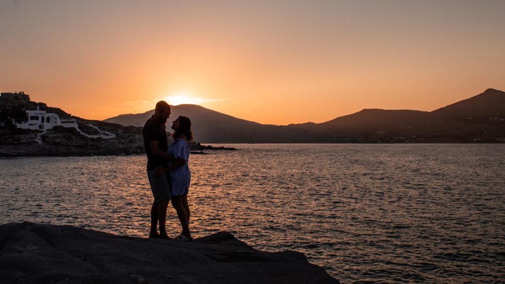 Sunset in Paros, romance for couples in Greece