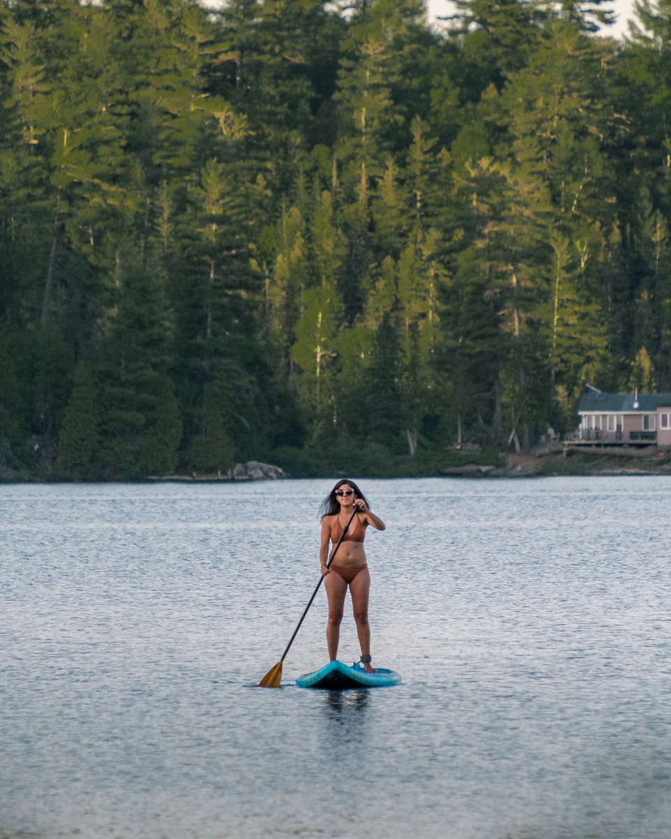 Sup on lake McGregor. What to do in Outaouais