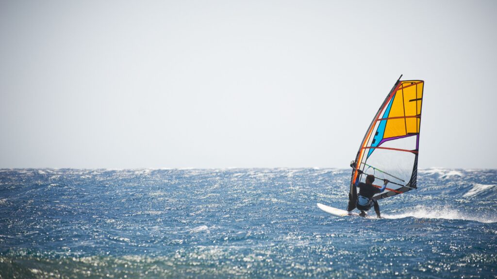 Windsurfing in Caye Caulker