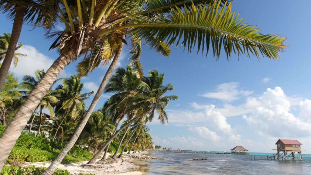 The beaches of Belize in San Pedro