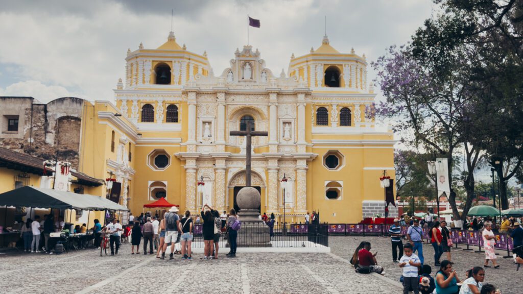 Church in Antigua, a town in Guatemala