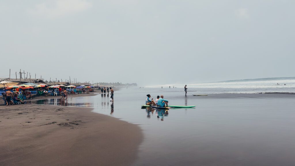 Majahual a great beach for locals and families in El Salvador