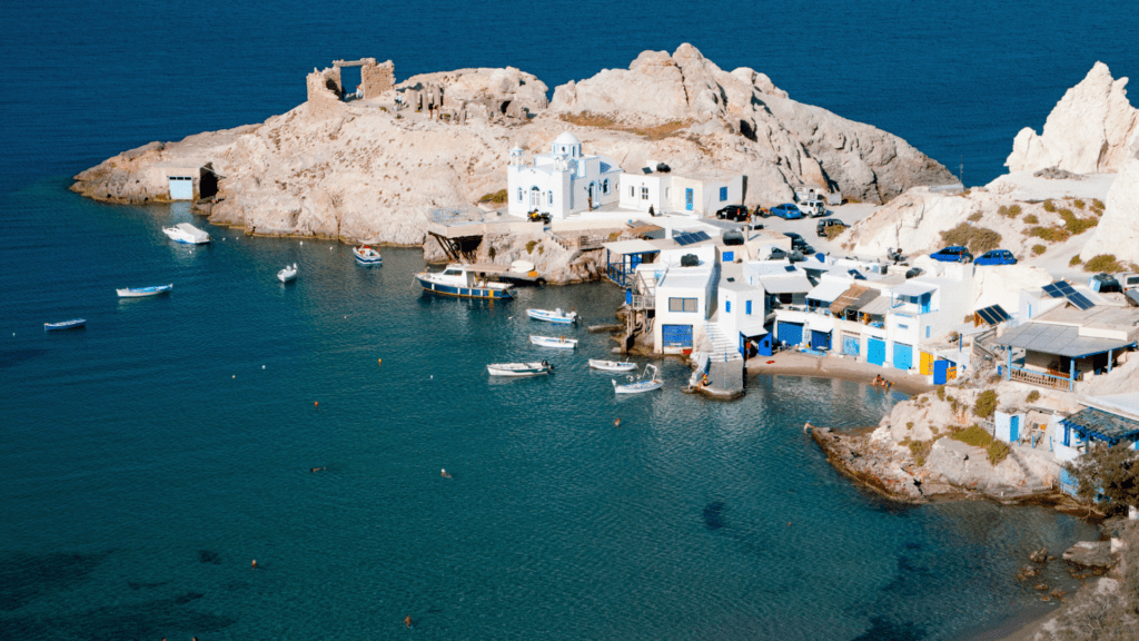 Milos, where to go away from tourists in Greece