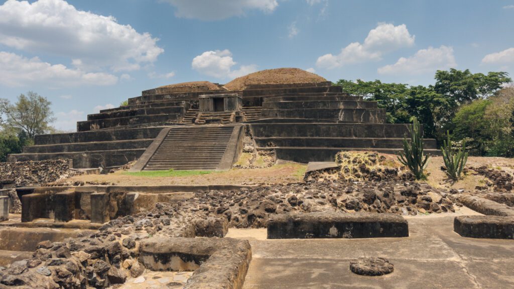 Tazumal, the archeological ruins in Santa Ana. One of the attractions in Santa Ana El Salvador