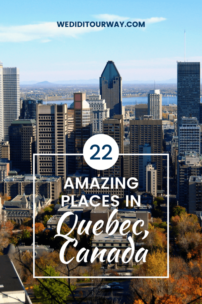 The best places in Quebec pinterest
