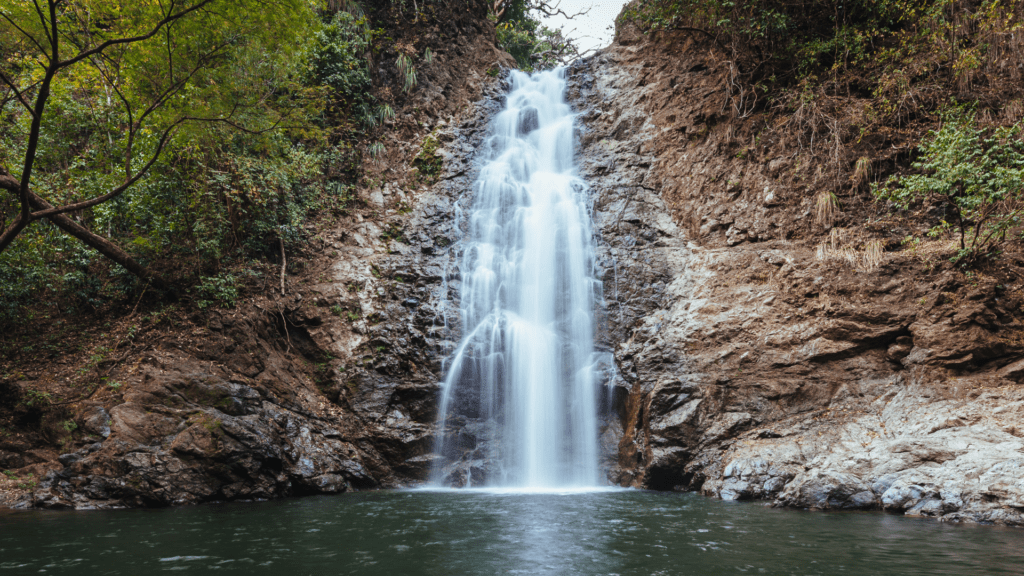 Montezuma waterfall in Costa Rica. Located in the Nicoya Peninsula