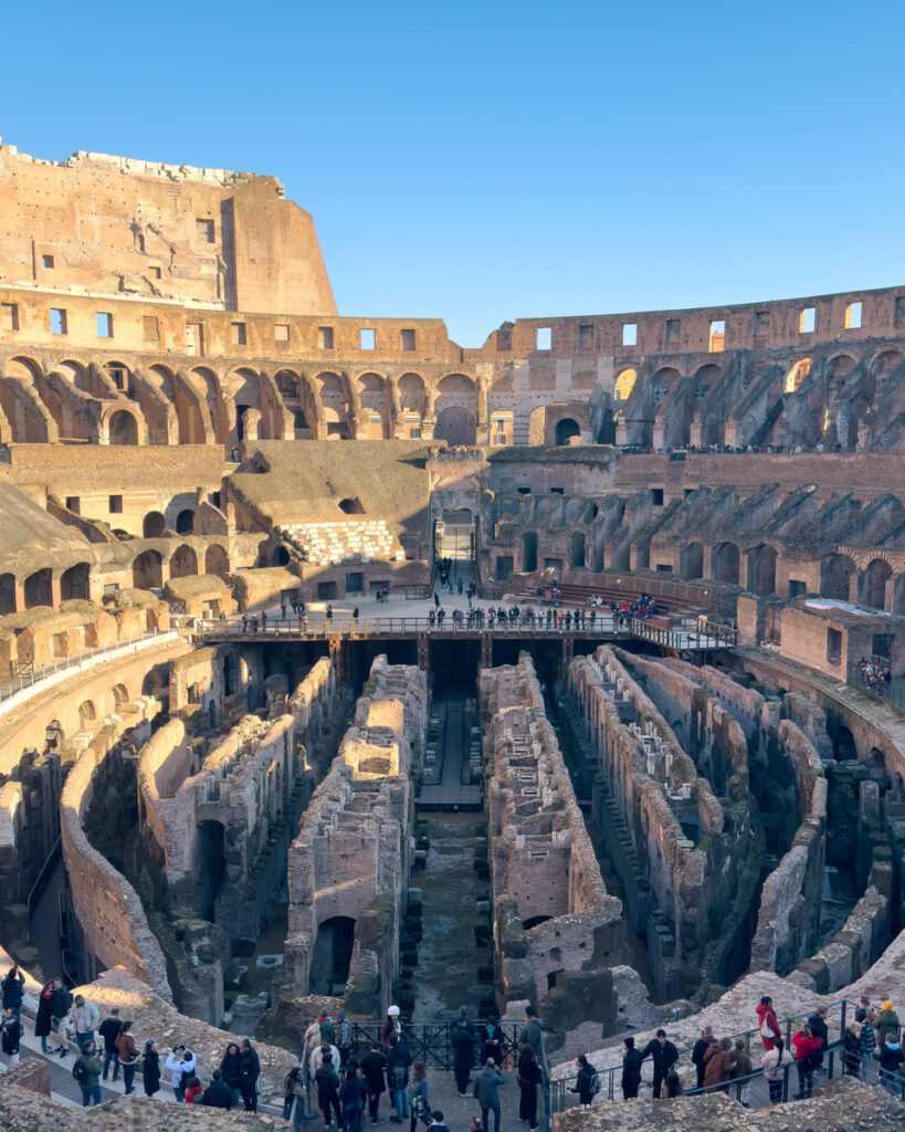 Colosseum in rome. Rome landmarks in 3 days. Colosseum fun facts