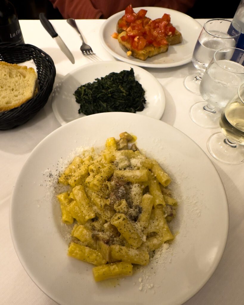 Pasta in Rome. Where to eat in Rome