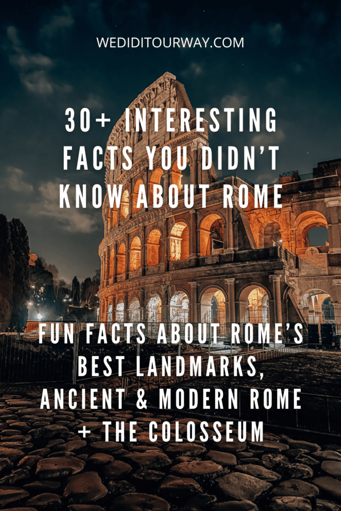 Interesting facts about Rome. Things to know about Rome.