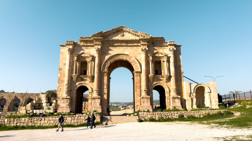 Jerash entrance. Day trips from Amman. Things to do in Amman. Day trip to Jerash