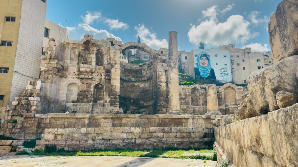 Nymphaeum. Amman Landmarks. Places in Amman. Jordan itinerary. What to do in Amman.