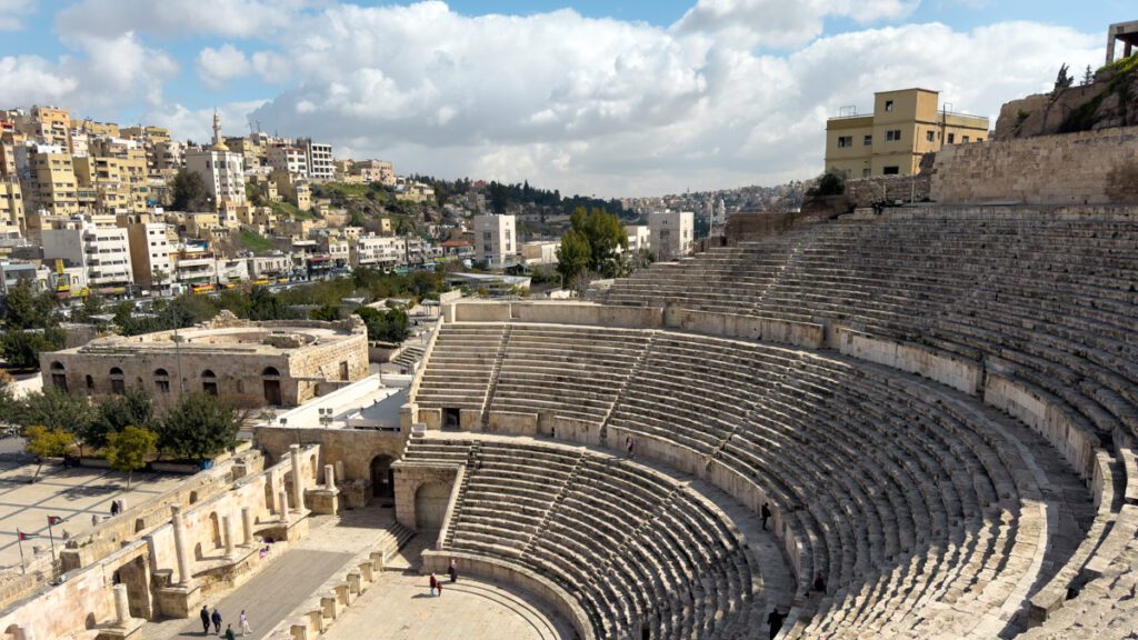Roman Amphitheater. Amman Landmarks. Places in Amman. Jordan itinerary. What to do in Amman.