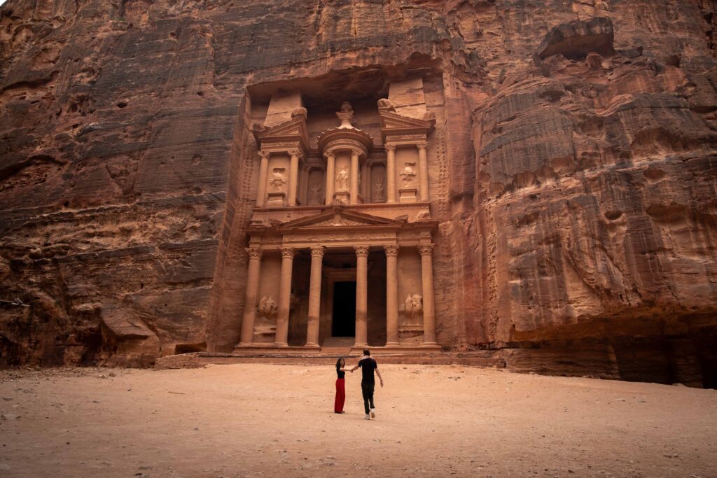 Petra Treasury. Places in Jordan. Jordan itinerary Jordan in 7 days. 14 days in Jordan