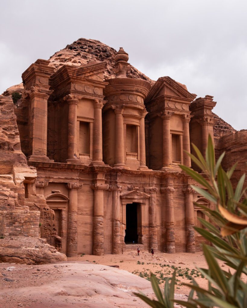 Monastery in Petra in Jordan. Hiking the back door. Things to do in Jordan. Road trip in Jordan in 14 days