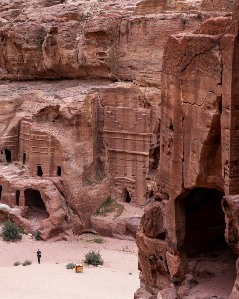 Petra in Jordan. Tombs in Petra. Jordan itinerary. Must-see in Jordan