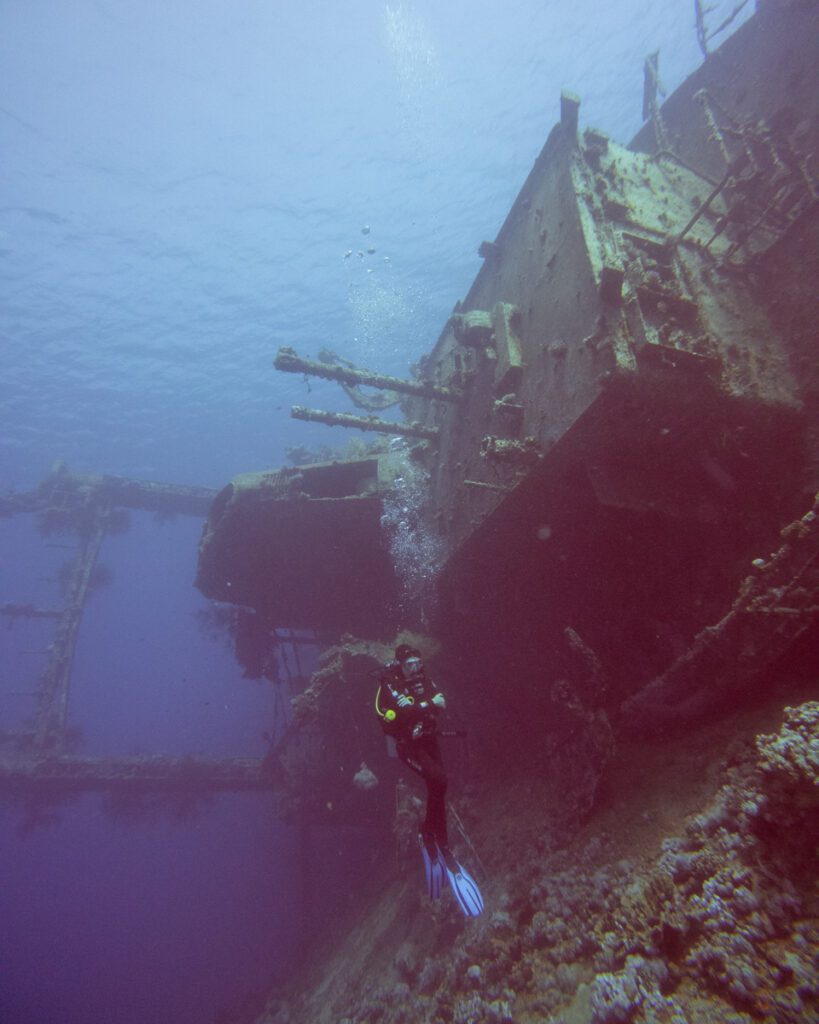 Cedar Pride shipwreck in Aqaba. Scuba diving in Aqaba. Aqaba Adventure divers. Things to do in Jordan