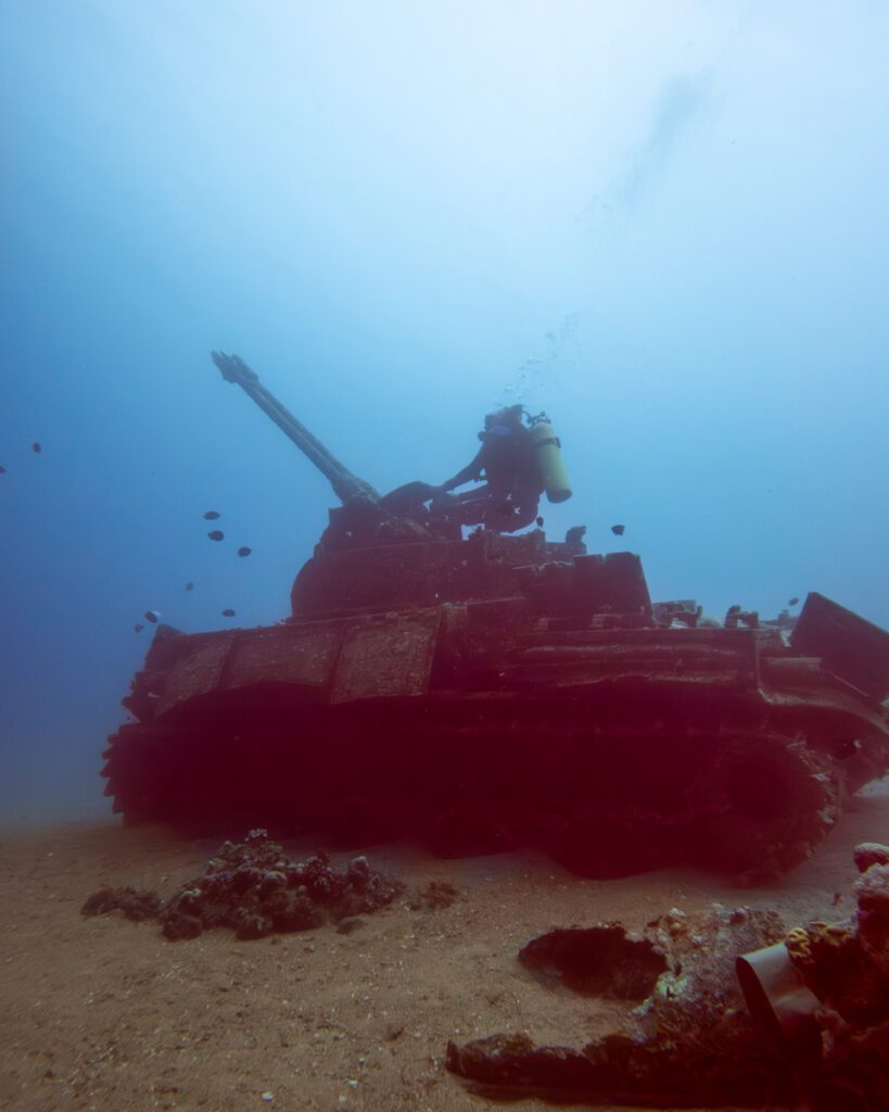 Scuba Diving in the Red Sea in Jordan. Military Museum. Things to do in Aqaba.