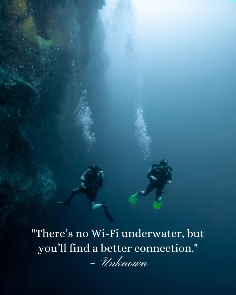 Captions to inspire you about exploring the ocean